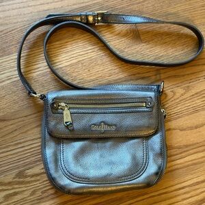 Silver Cole Haan purse